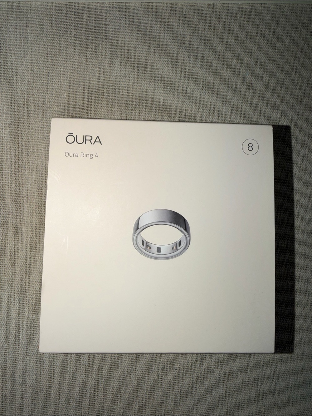 Oura Ring 4 Silver Size 8 – Like New – Complete Set – $190